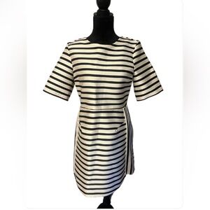 NWT Topshop Black and White Sheath Mini Dress- size 8